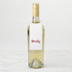 Create Your Own Standard Matte Bottle Hanger Tags