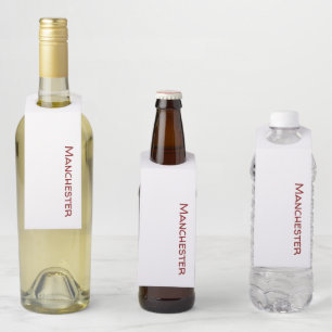 Create Your Own Standard Matte Bottle Hanger Tags