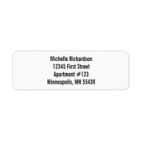 Create Your Own Standard Return Address Labels