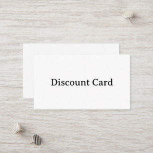 Create Your Own Standard Squared 3.5" x 2.0" Discount Card