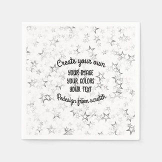 Create Your Own - Star Glitter Napkin