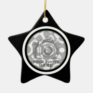 Create Your Own Star Ornament Black White Frame