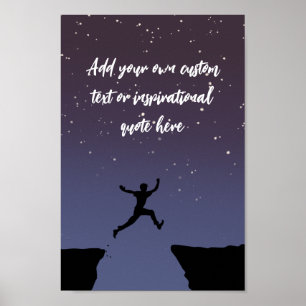 Create Your Own Starry Night Motivational Quote Poster