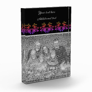Create Your Own Stenciled Roses Personalised Photo Block