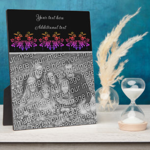 Create Your Own Stenciled Roses Personalised Photo Plaque