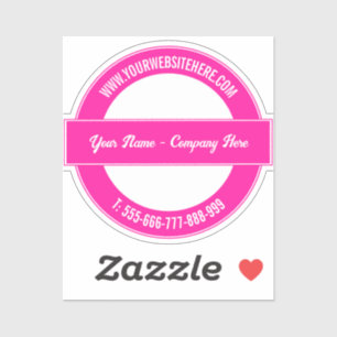 Create Your Own Sticker Template Custom Text Colou