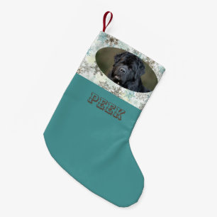 Create Your Own Stocking - Teal Snowflakes