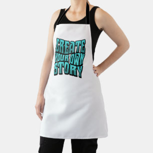Create Your Own Story - Black Outline Apron