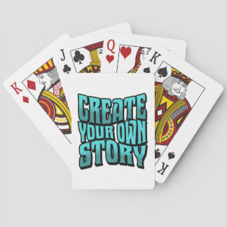 Create Your Own Story - Black Outline Playing Cards