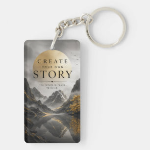 Create Your Own Story Inspirational Key Ring