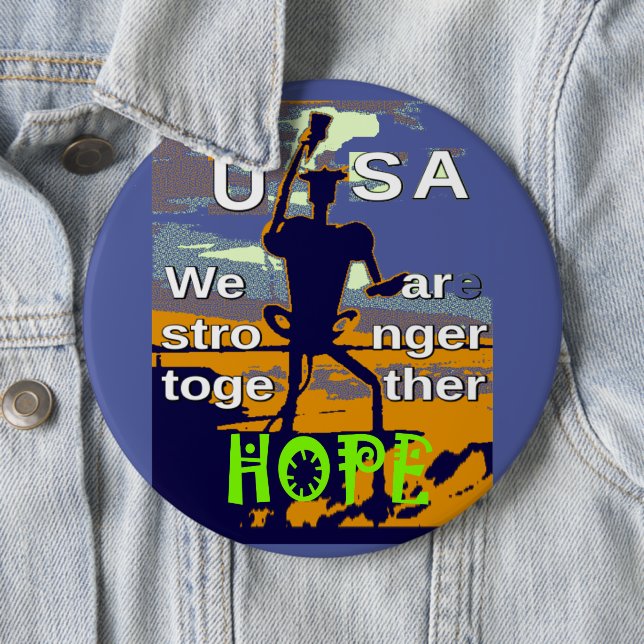 Create Your Own Strong Hope with Compassion 6 Cm Round Badge (In Situ)