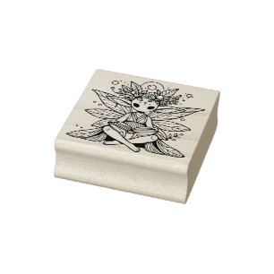 Create Your Own Studious Fairy Mystic Rubber Stamp