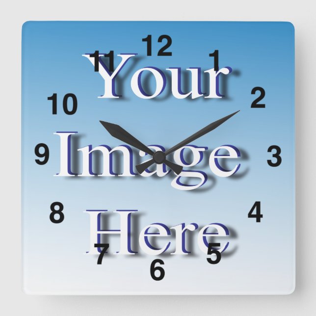 Create Your Own Stylish 🔥 Image Template Square Wall Clock (Front)