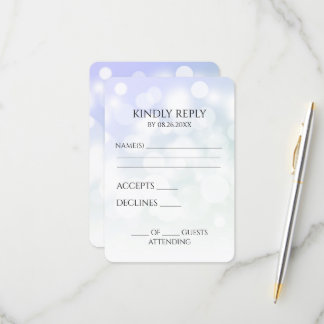 Create Your Own Subtle Bokeh Background RSVP Card