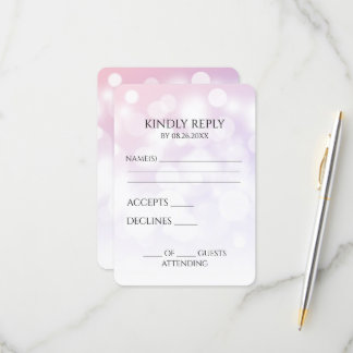 Create Your Own Subtle Bokeh Background RSVP Card