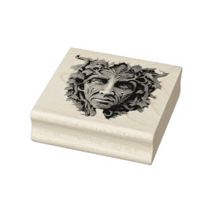 Create Your Own Summer Green Man Rubber Stamp