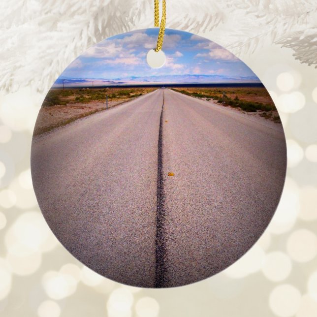 Create Your Own Summer Vacation Two-Sided Photo Ceramic Tree Decoration (Create Your Own Summer Vacation Two-Sided Photo Ceramic Ornament)