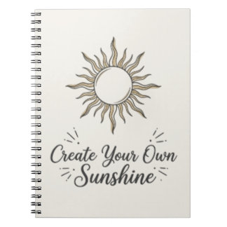 Create Your Own Sunshine Boho Sun Notebook