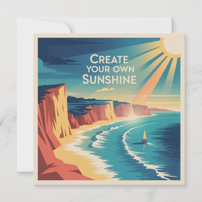 Create Your Own Sunshine Invitation (Front)