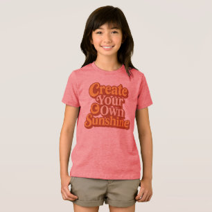 Create Your Own Sunshine Retro Typography Design Tri-Blend Shirt