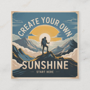 Create Your Own Sunshine Square Business Card