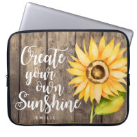 Create Your Own Sunshine | Sunflower Quote Custom
