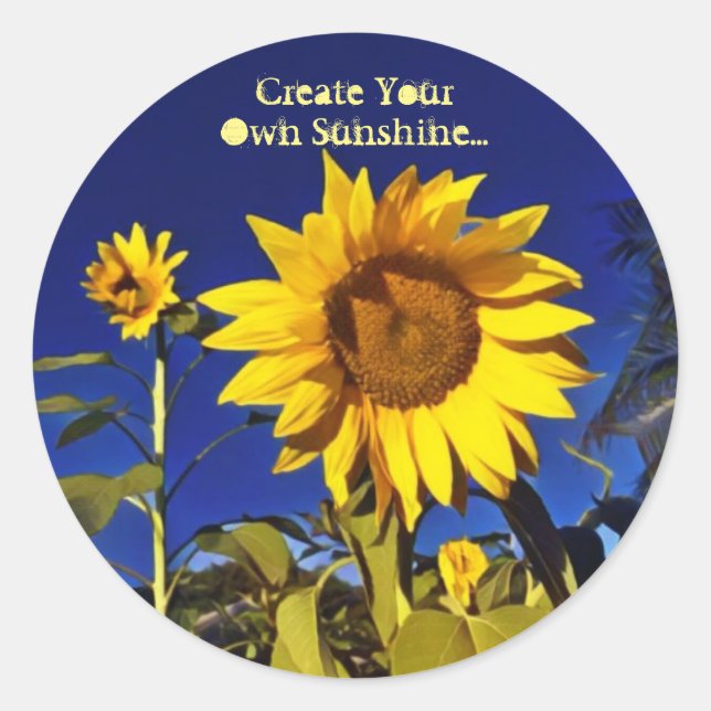 Create your own sunshine-Sunflower Stickers (Front)