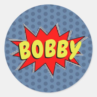 Create Your Own Superhero Name! POW! Classic Round Sticker