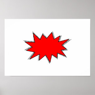Create Your Own Superhero Onomatopoeias! POW! Poster