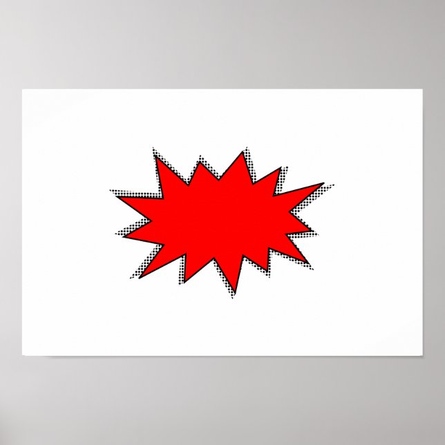 Create Your Own Superhero Onomatopoeias! POW! Poster (Front)