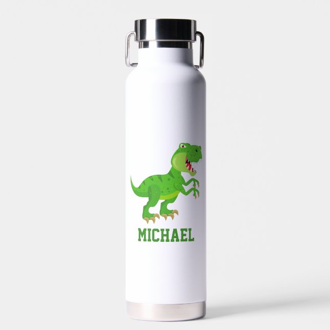 Create Your Own T-rex Dinosaur Name  Water Bottle (Front)