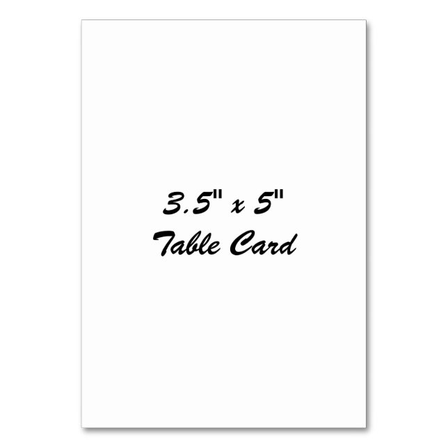 Create Your Own Table Card (Front)