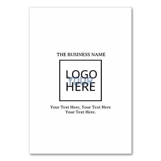 Create your own  table number (Front)