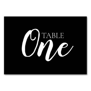 Create Your Own - Table One Table Number