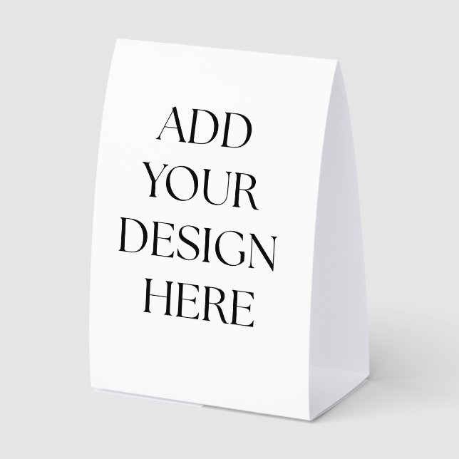 Create Your Own Table Sign (Front)