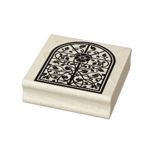 Create Your Own Tall Ornamental Floral Arch Rubber Stamp
