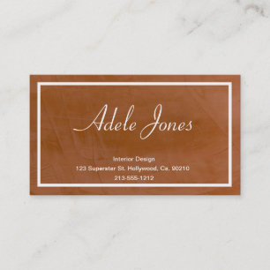 Create Your Own Tangerine Business Card