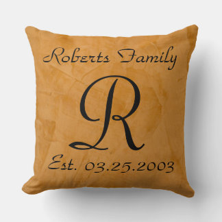 Create Your Own Tanned Faux Leather Anniversary Cushion