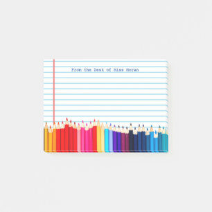 Create Your Own Teachers Name Personalised Pencils Post-it Notes