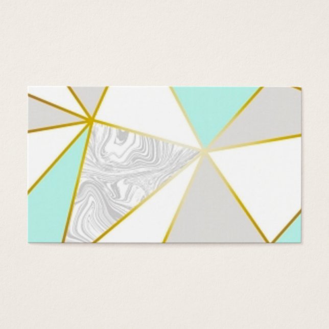 Create Your Own Teal and Gold Geometric (Front)