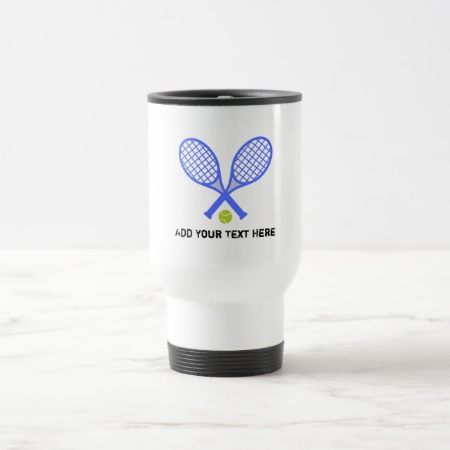 Create Your Own Tennis Player Coach Travel Mug (Center)