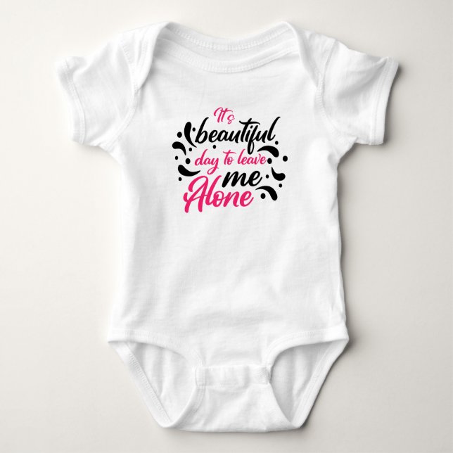 Create your own text and design :-) baby bodysuit (Front)