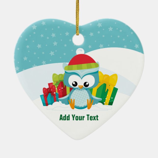 Create your own text and design :-) ceramic orname tree decoration (Back)