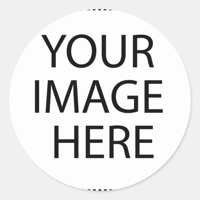 Create your own text and design :-) classic round sticker (Front)