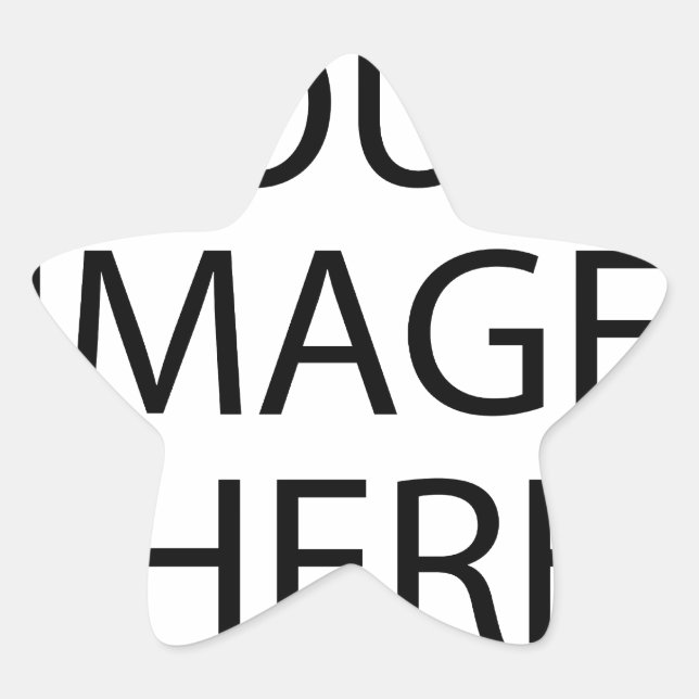 Create your own text and design :-) star sticker (Front)