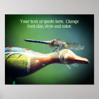 Create Your Own Text Dragonfly Nature 