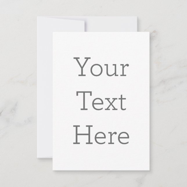 8.9 cm x 12.7 cm Flat Thank You Card (Front)