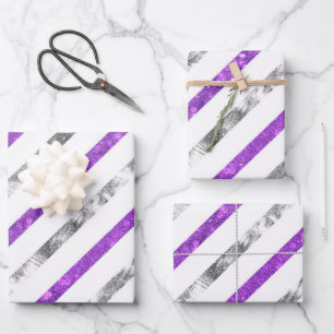 Create Your Own Texturised Stripes Wrapping Paper Sheet