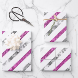 Create Your Own Texturised Stripes Wrapping Paper Sheet