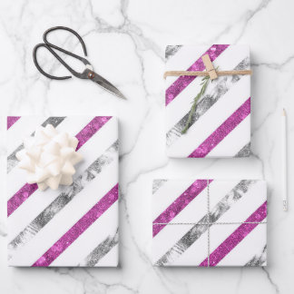 Create Your Own Texturised Stripes Wrapping Paper Sheet